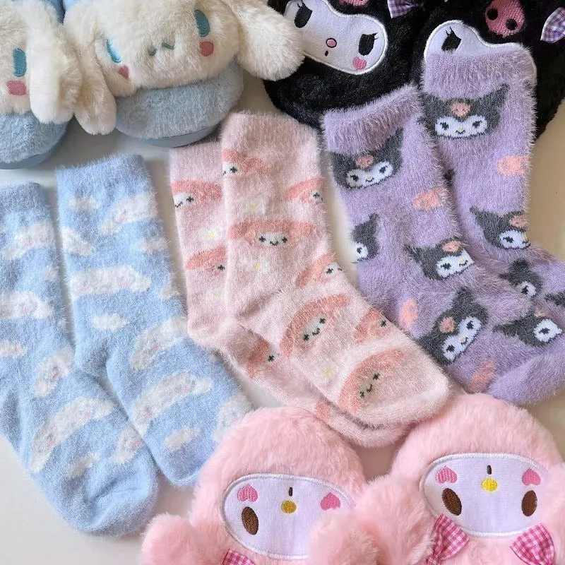 Anime Fluffy Plush Socks - Teenypets