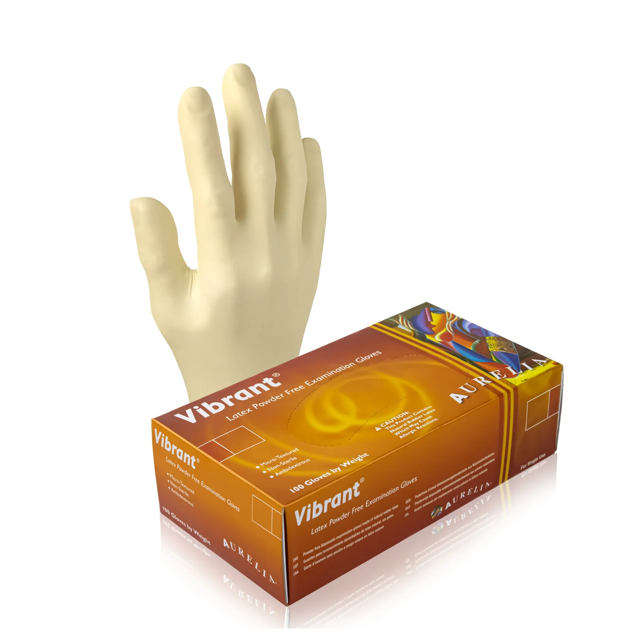 Aurelia® Vibrant Latex Disposable Gloves