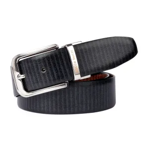 Bacca Bucci Classic Dress belt with Italian smooth Genuine leather Black & Brown