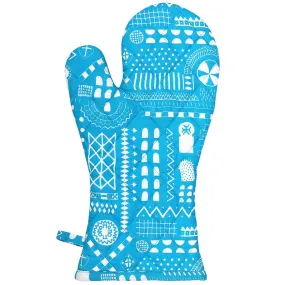 Blue Stone Symbol Oven Glove