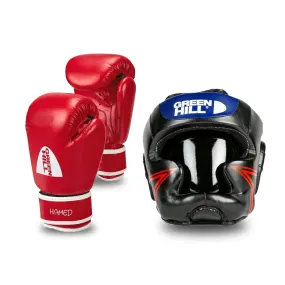 Boxing Set Gloves HAMED Children   Kids Head Guard Star