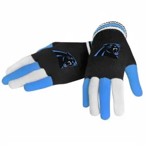 Carolina Panthers NFL Multi Color Knit Gloves