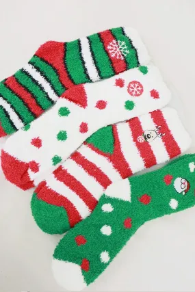 Christmas Plush Socks