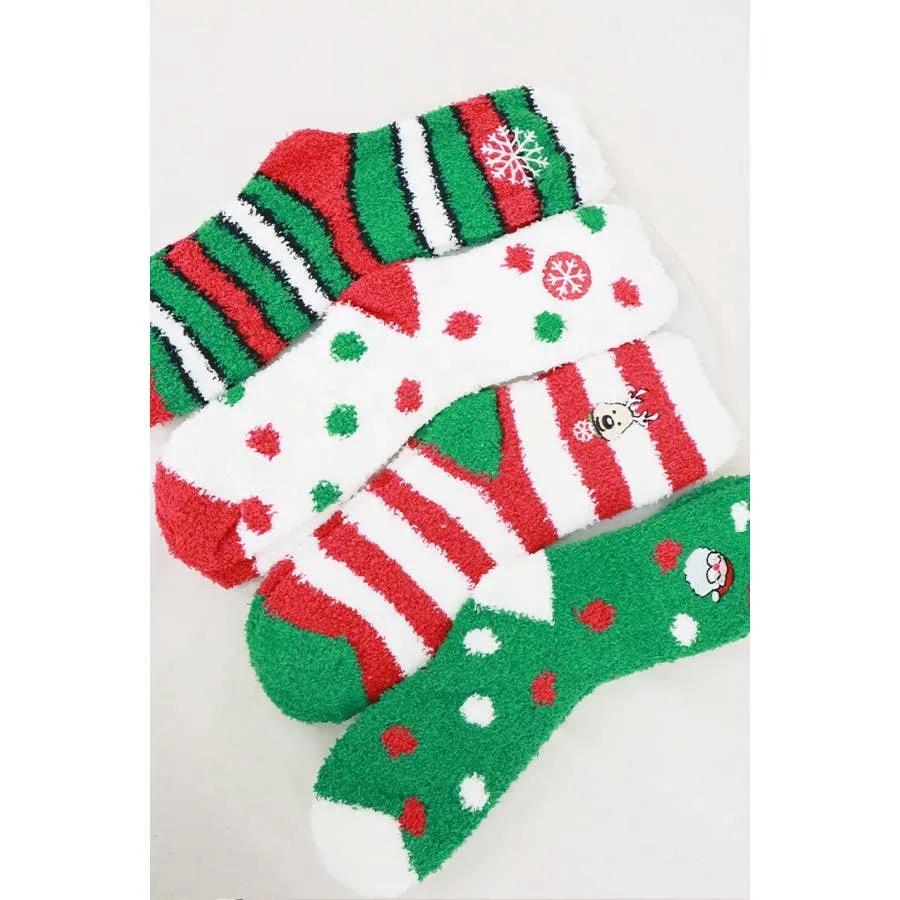 Christmas Plush Socks