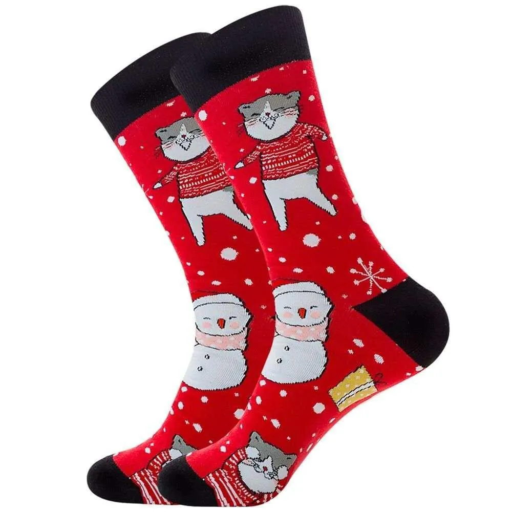 Christmas Socks Dancing Sweater Cat