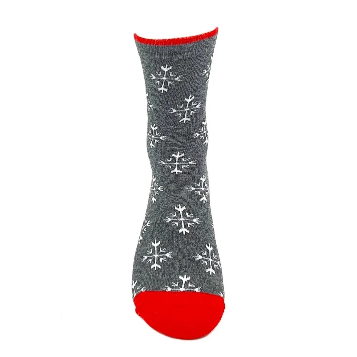 Christmas Socks Snow Flakes | Grey