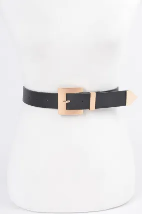 Classic Big Buckle Belt