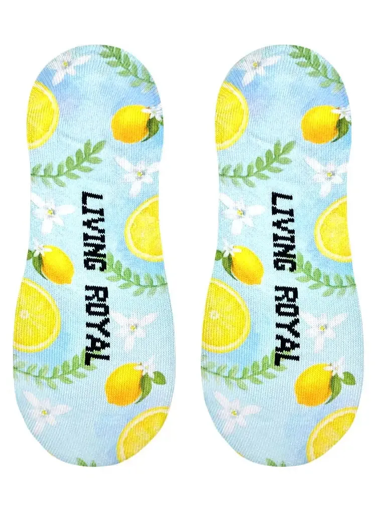 Classy Lemon Liner Socks