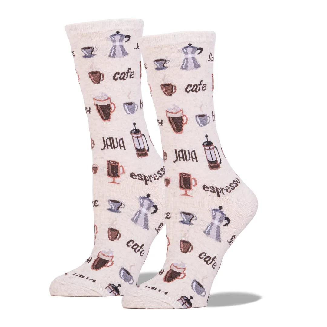 Coffee Women's Crew Socks