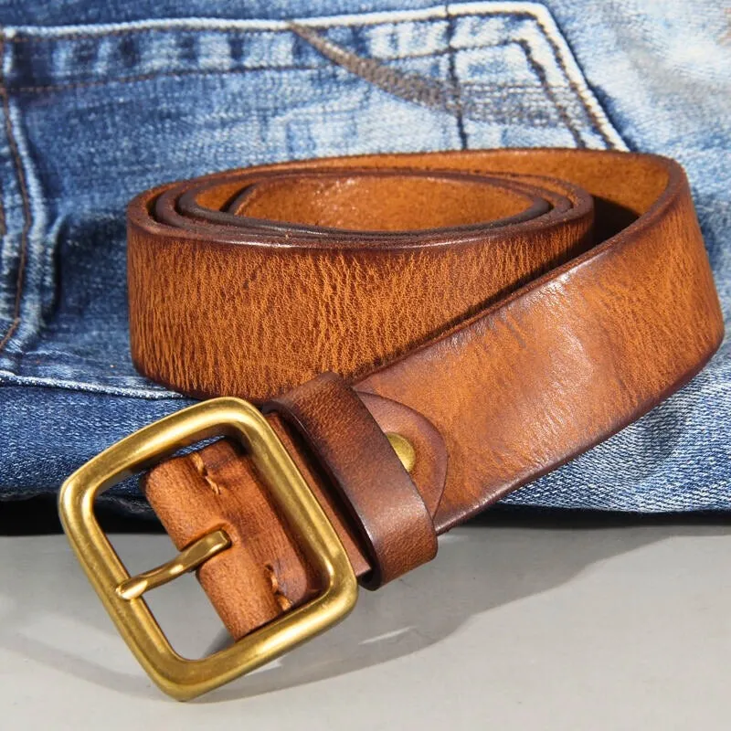 GENUINE COWHIDE LEATHER BELT