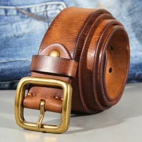 GENUINE COWHIDE LEATHER BELT