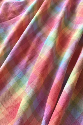 Hablon Plaid Pastel Rainbow