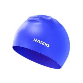 HAIZID Silicone Waterproof Oversized Swimming Cap, Color: Blue 50g