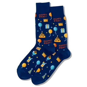 Happy Birthday Socks Men's Crew Sock