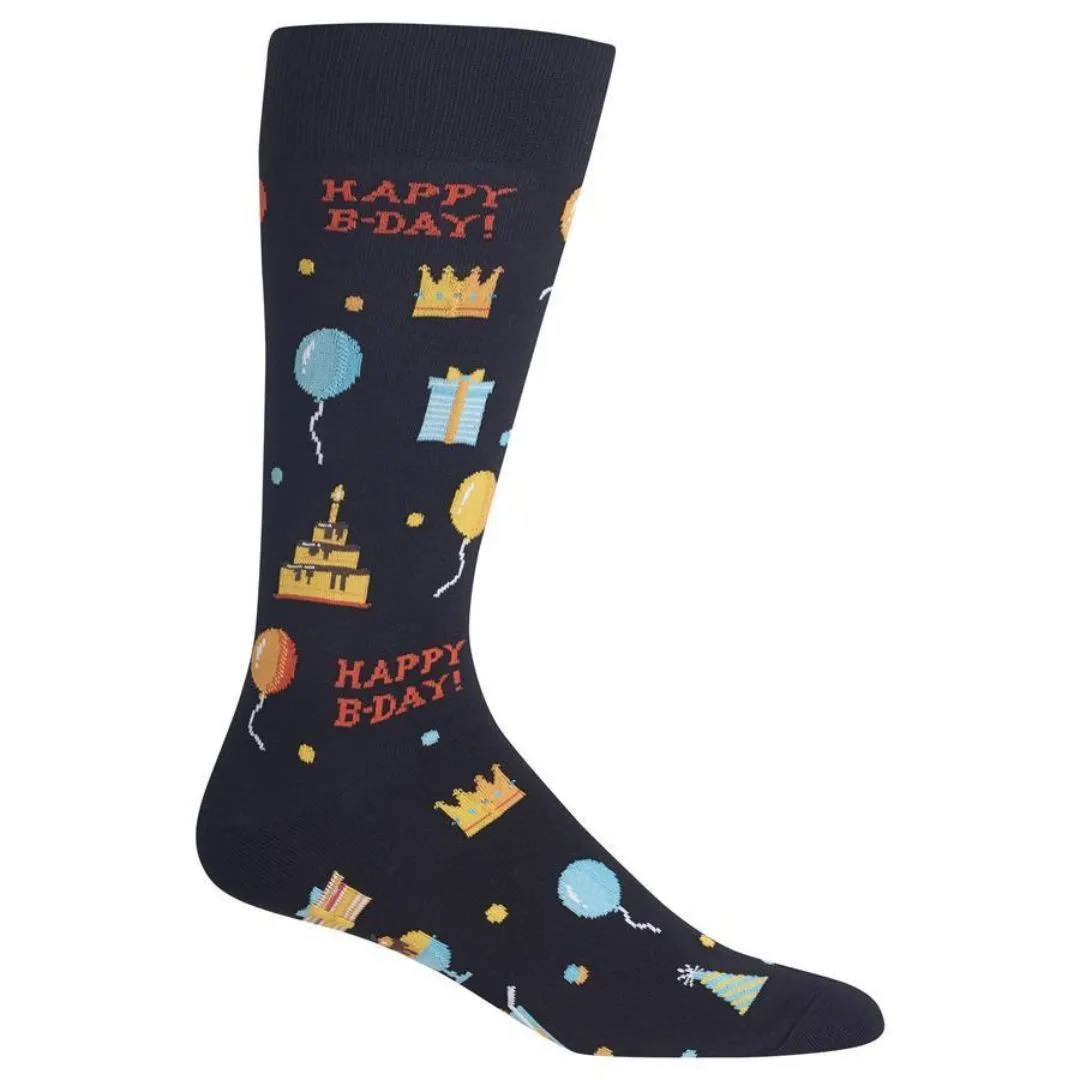 Happy Birthday Socks Men's Crew Sock