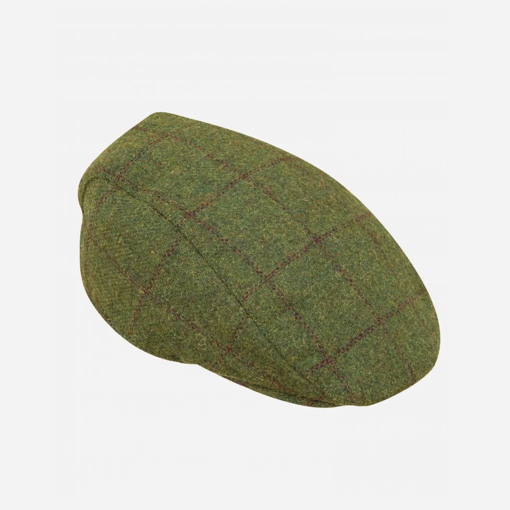 Hoggs of Fife Windowpane Waterproof Tweed Cap