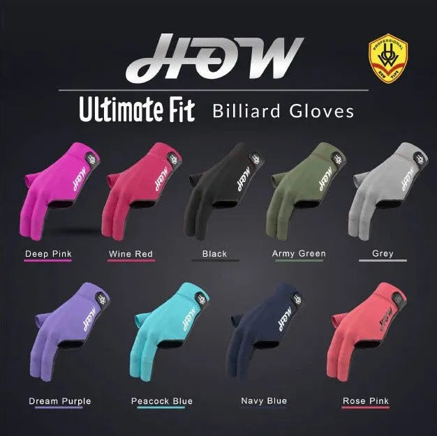 HOW Brand Ultimate Fit Cue Gloves