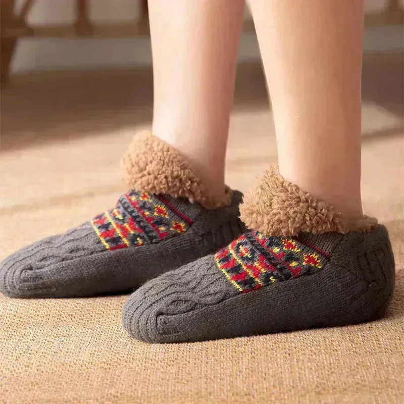 Indoor Home Floor Socks Fall And Winter Warm Non-slip Carpet Socks For Men And Women