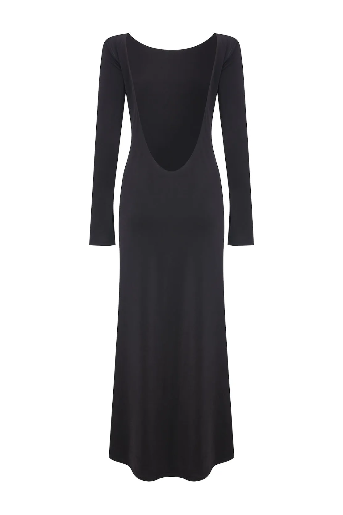 Irıs Jersey Long Dress With Open Back