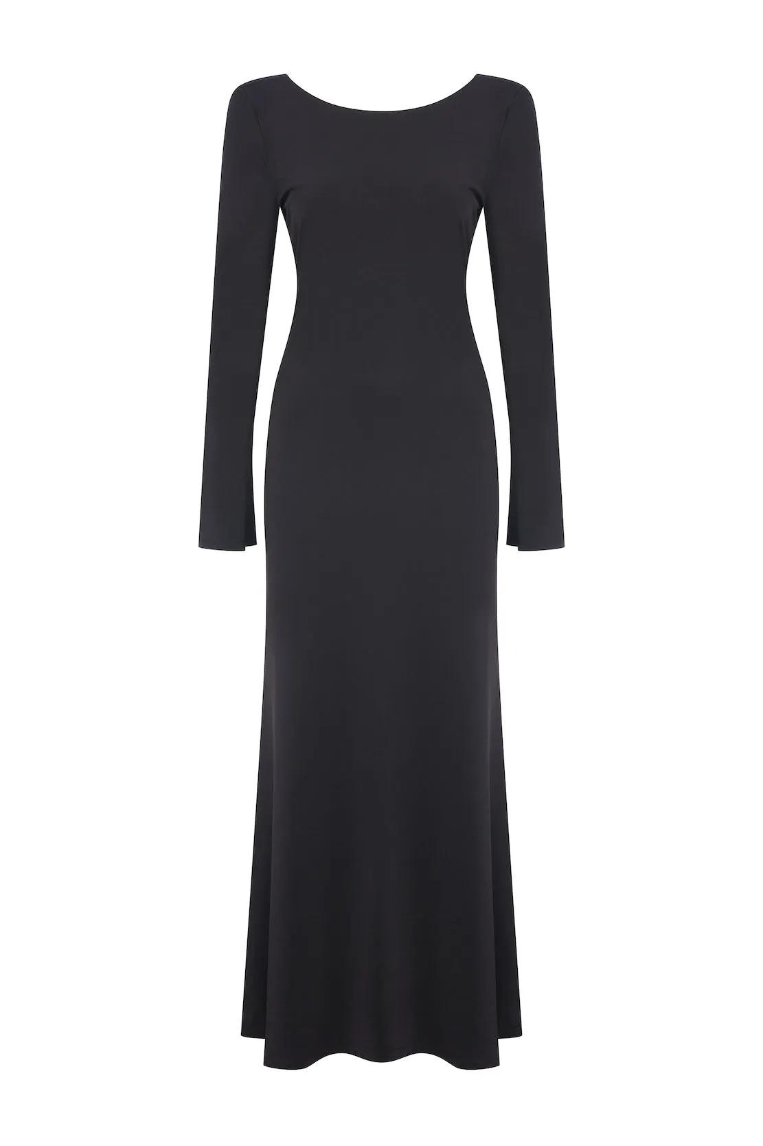 Irıs Jersey Long Dress With Open Back