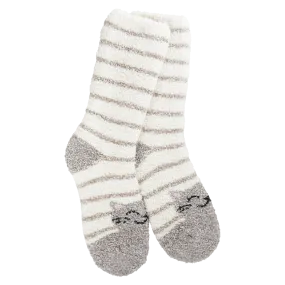 Knit Pickin Crew Socks - Cat Stripe