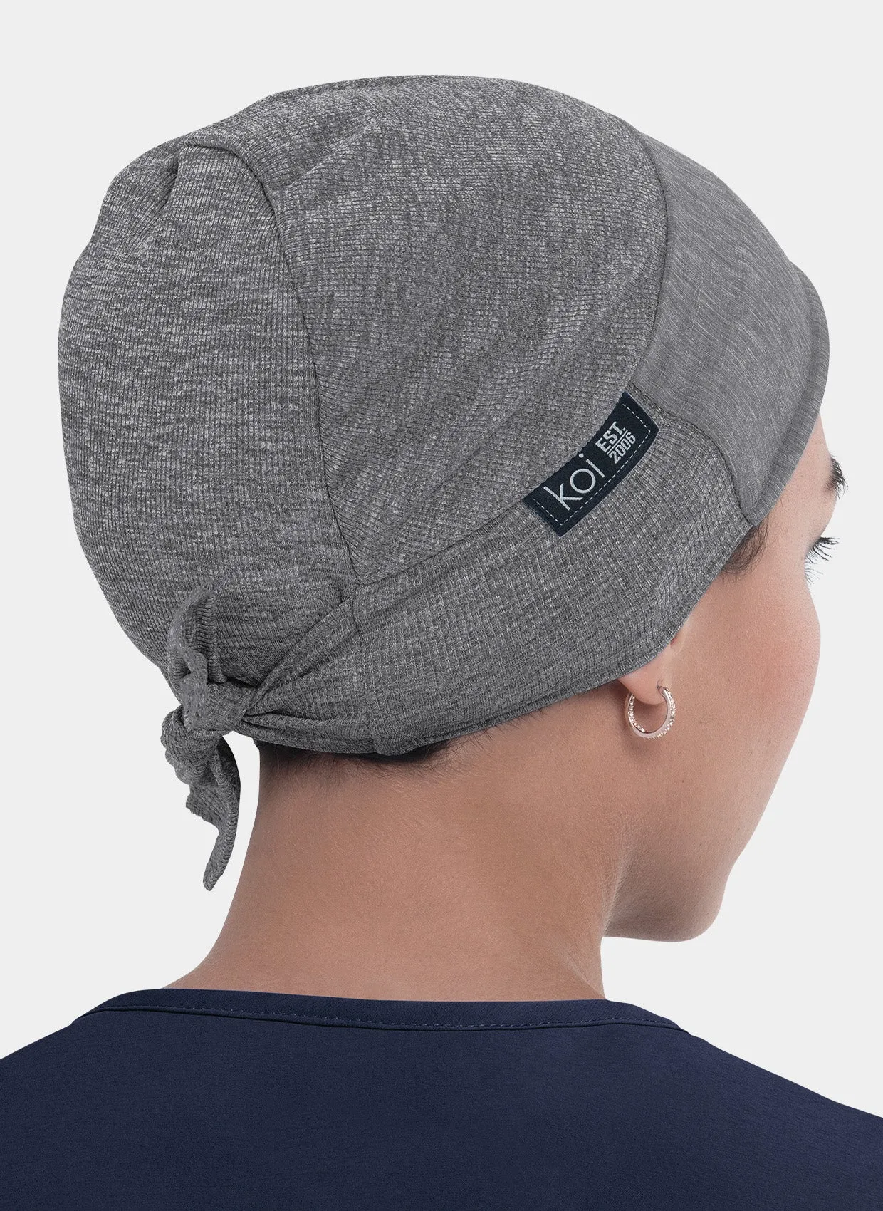 Koi Unisex Scrub Hat - Heather Grey