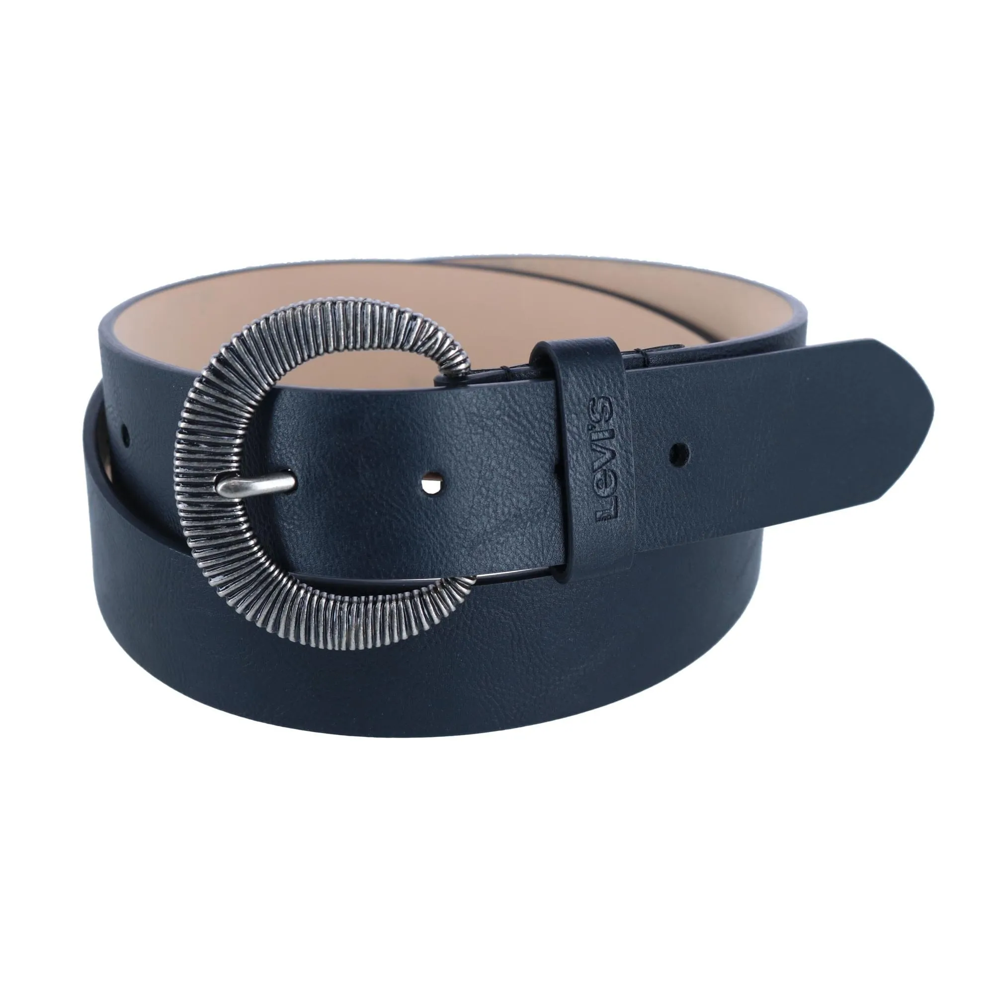 Levis Women's Rounded Embossed Buckle Belt