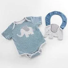 Little Peanut Gift Set with Elephant Layette, Bib, Socks & Plush