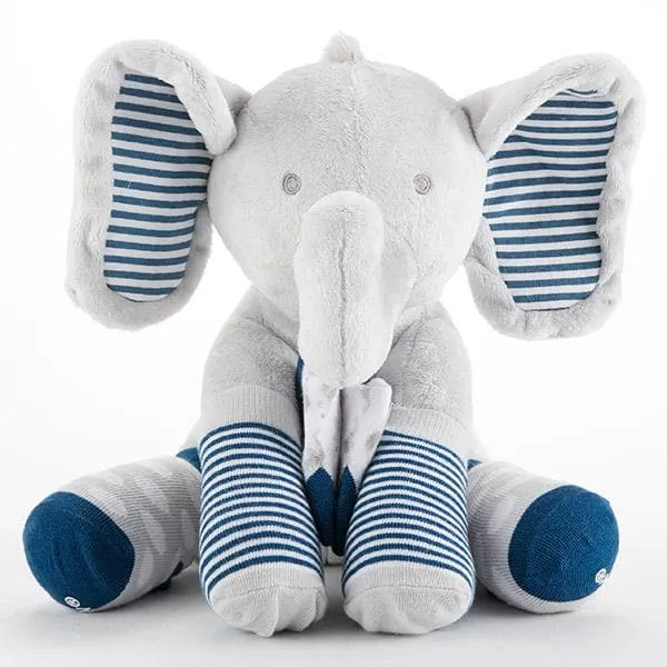 Little Peanut Gift Set with Elephant Layette, Bib, Socks & Plush