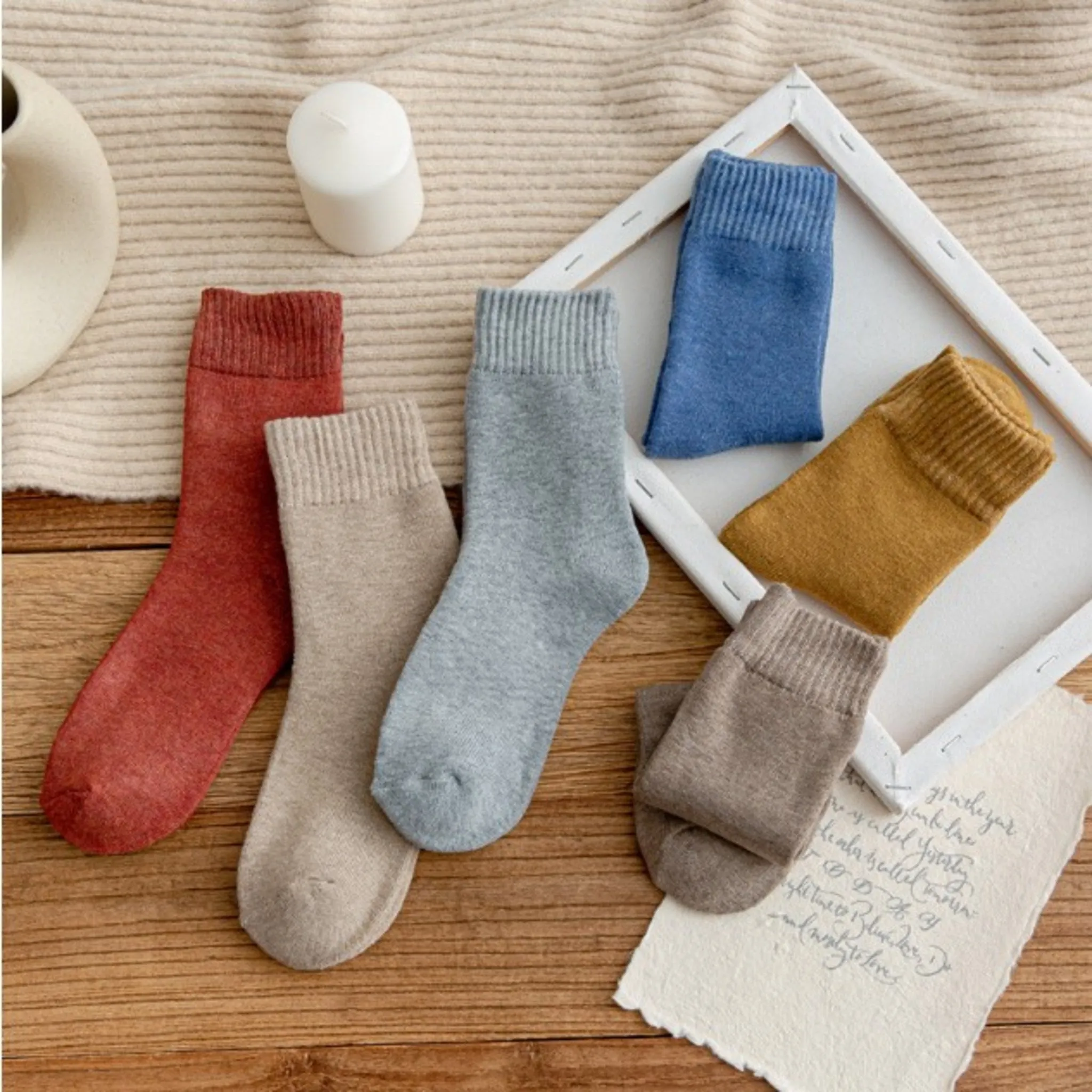 Mersera Unisex Fall and Winter Socks 10 Colors 2 Sets - Socks - 🏆 #2 - Clothing/Accessories - Best of December