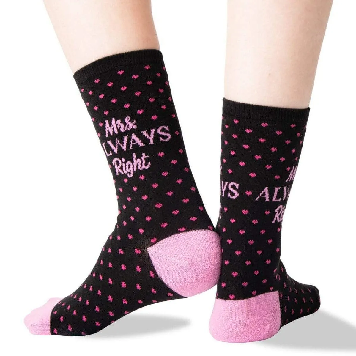 Mrs. Always Right Women's Crew Socks