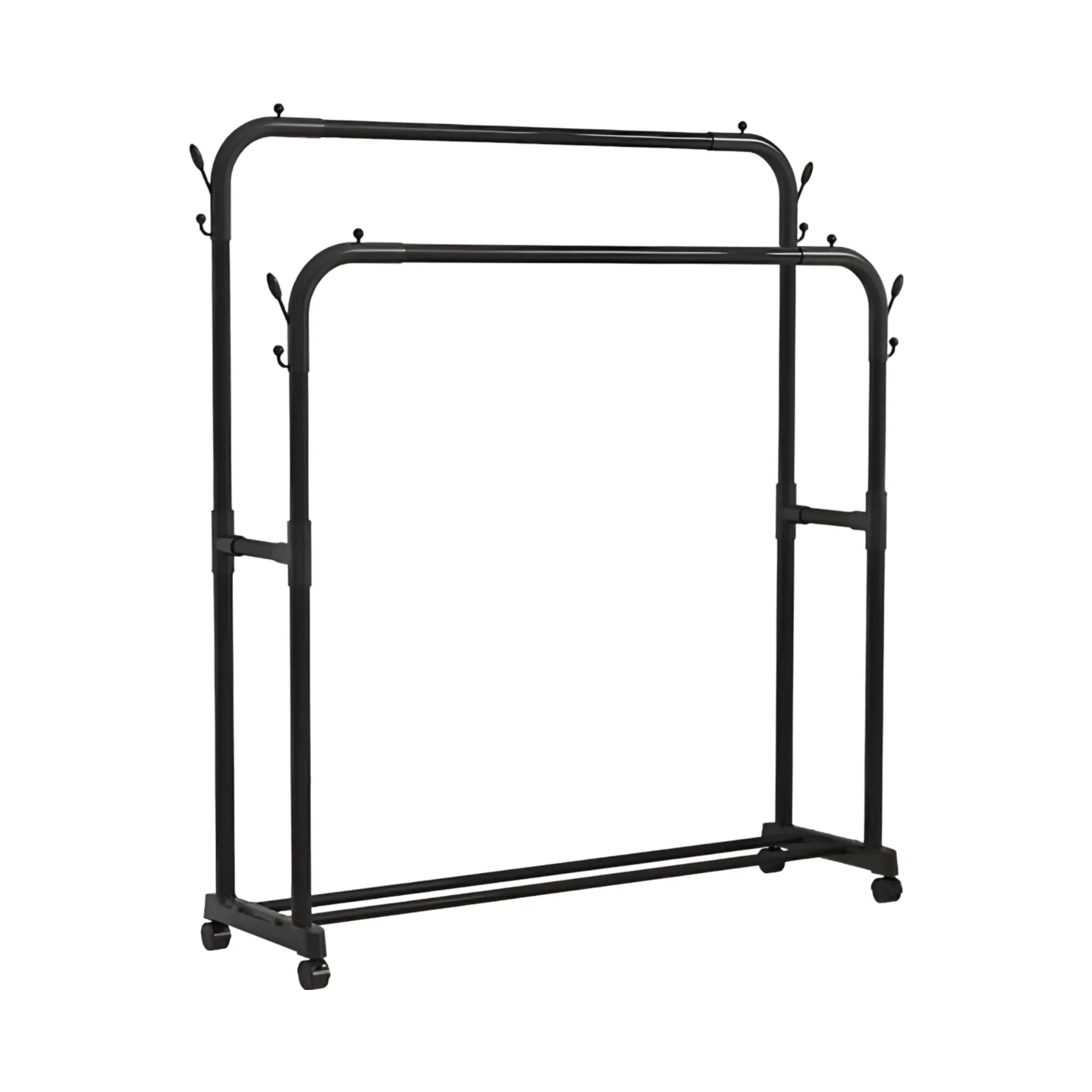 Multi-Functional Rack With Double Rods For Hanging Clothes And Hats Rk-39