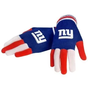 New York Giants NFL Multi Color Knit Gloves