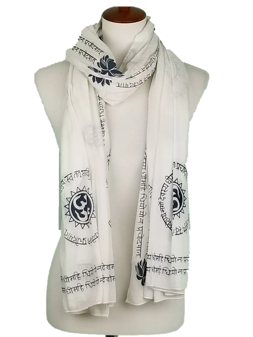 OMSutra Gayatri Mantra Prayer Shawl