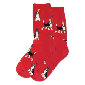 Party Beagle Kids Crew Socks