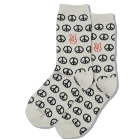 Peace Sign Kid's Crew Socks