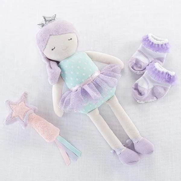 Phoebe the Fairy Princess Plush Plus Rattle and Socks for Baby