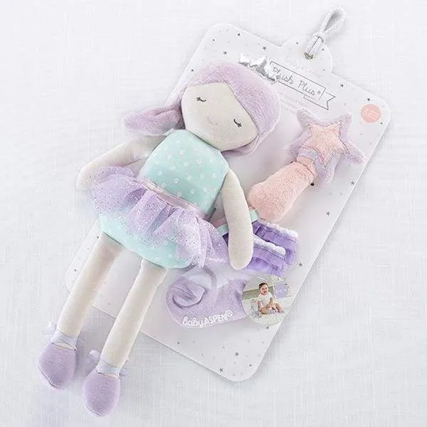 Phoebe the Fairy Princess Plush Plus Rattle and Socks for Baby