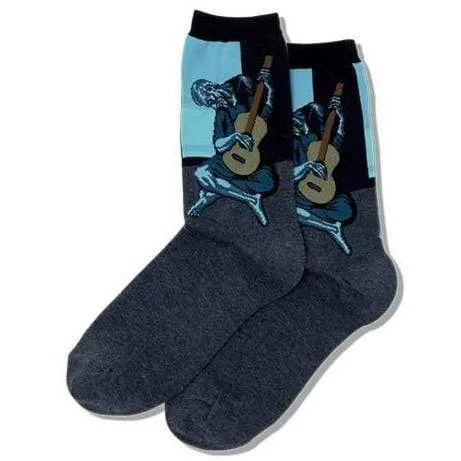 Picasso's Old Guitarist Socks Women's Crew Sock