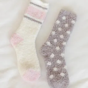 Plush Dot Socks