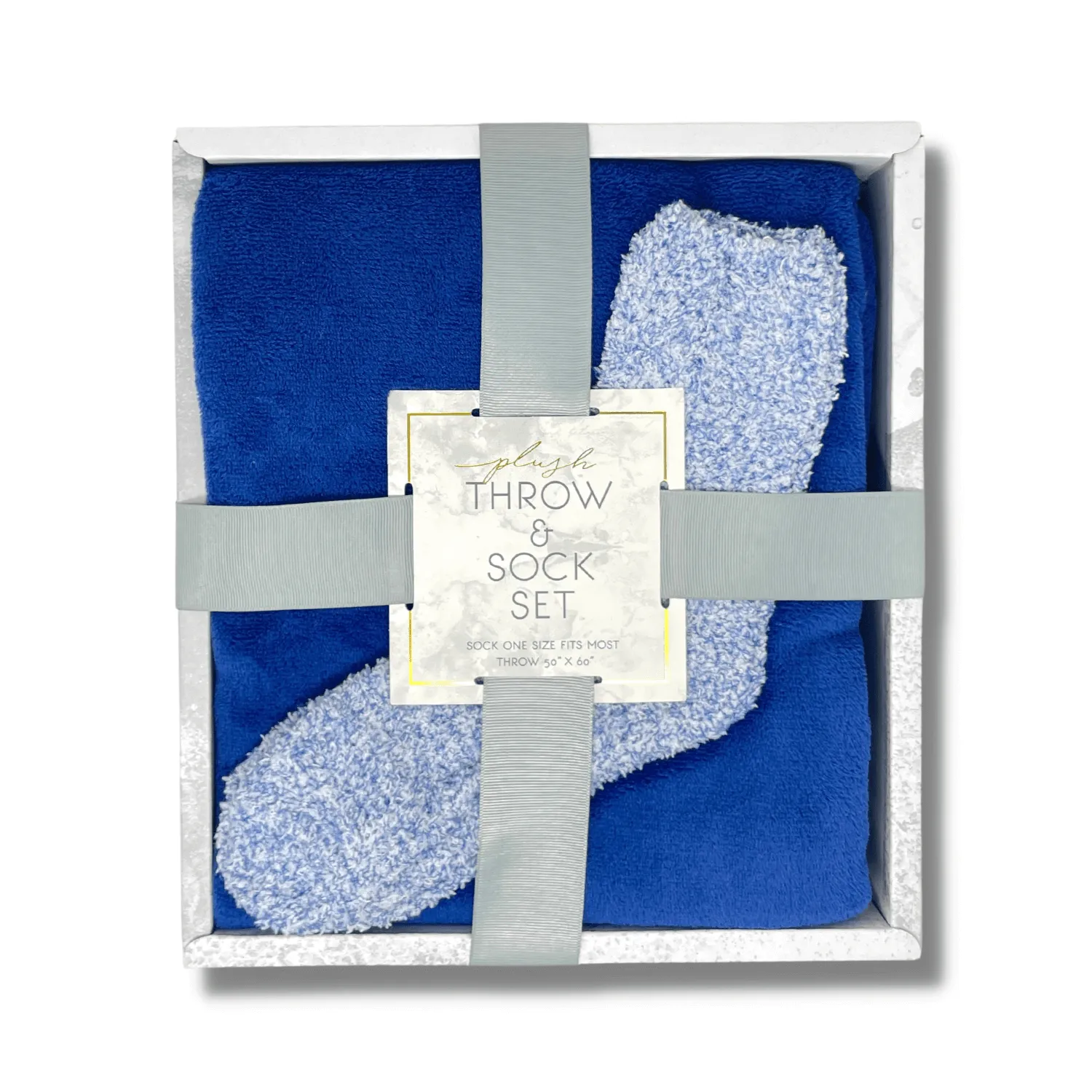 Plush Throw and Socks Gift Box Set