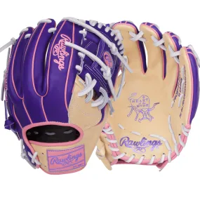 Rawlings Vibrant Series Heart of the Hide 11.5 Camel/Purple/Pink