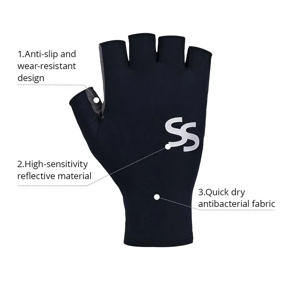 SPAKCT Men Women Cycling Gloves Fingerless Half Finger Summer MTB Bicycle Bike Glove Motorcycle Accessories