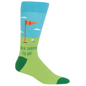 Talk Birdie To Me Men's Crew Socks