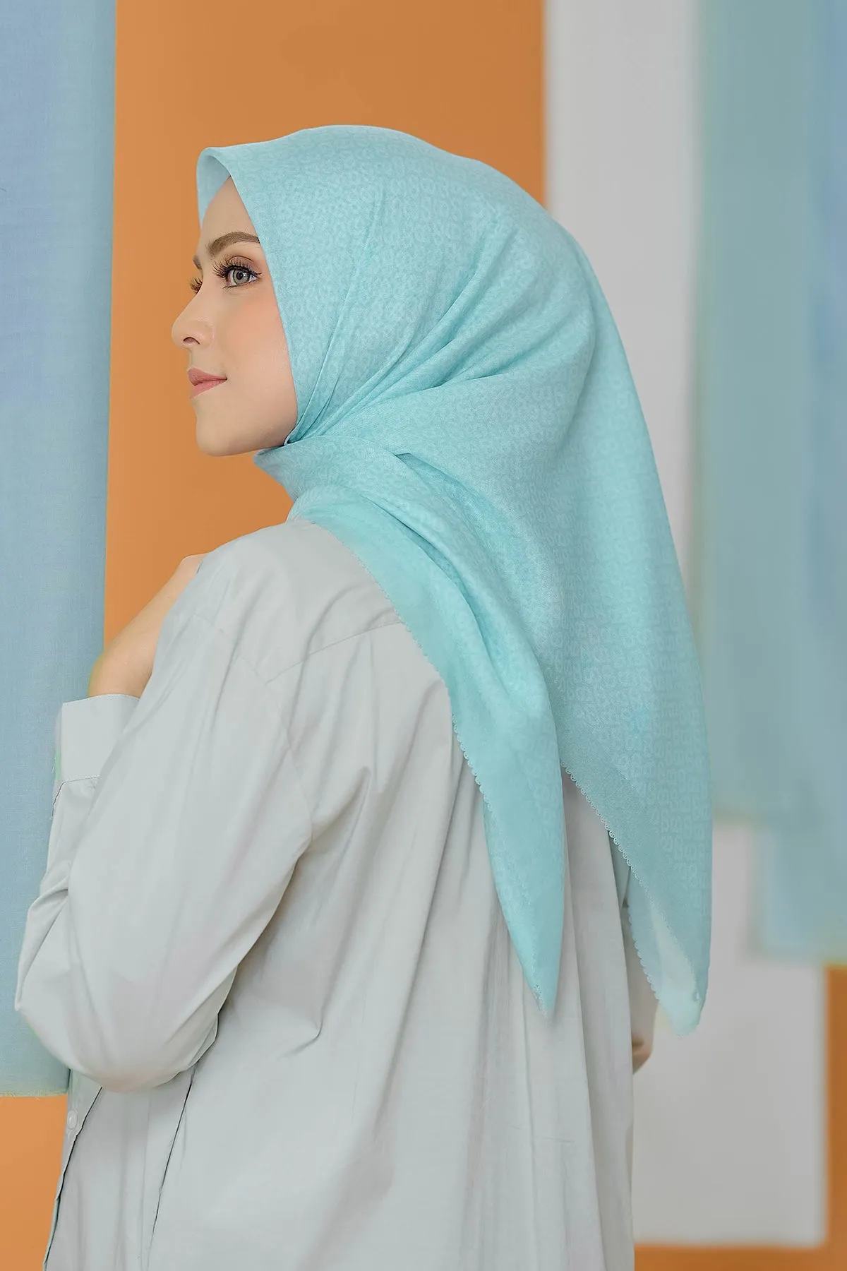 The Tapis Square - Pastel Turquoise