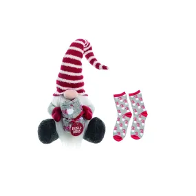 Transpac Plush Gnome with Socks