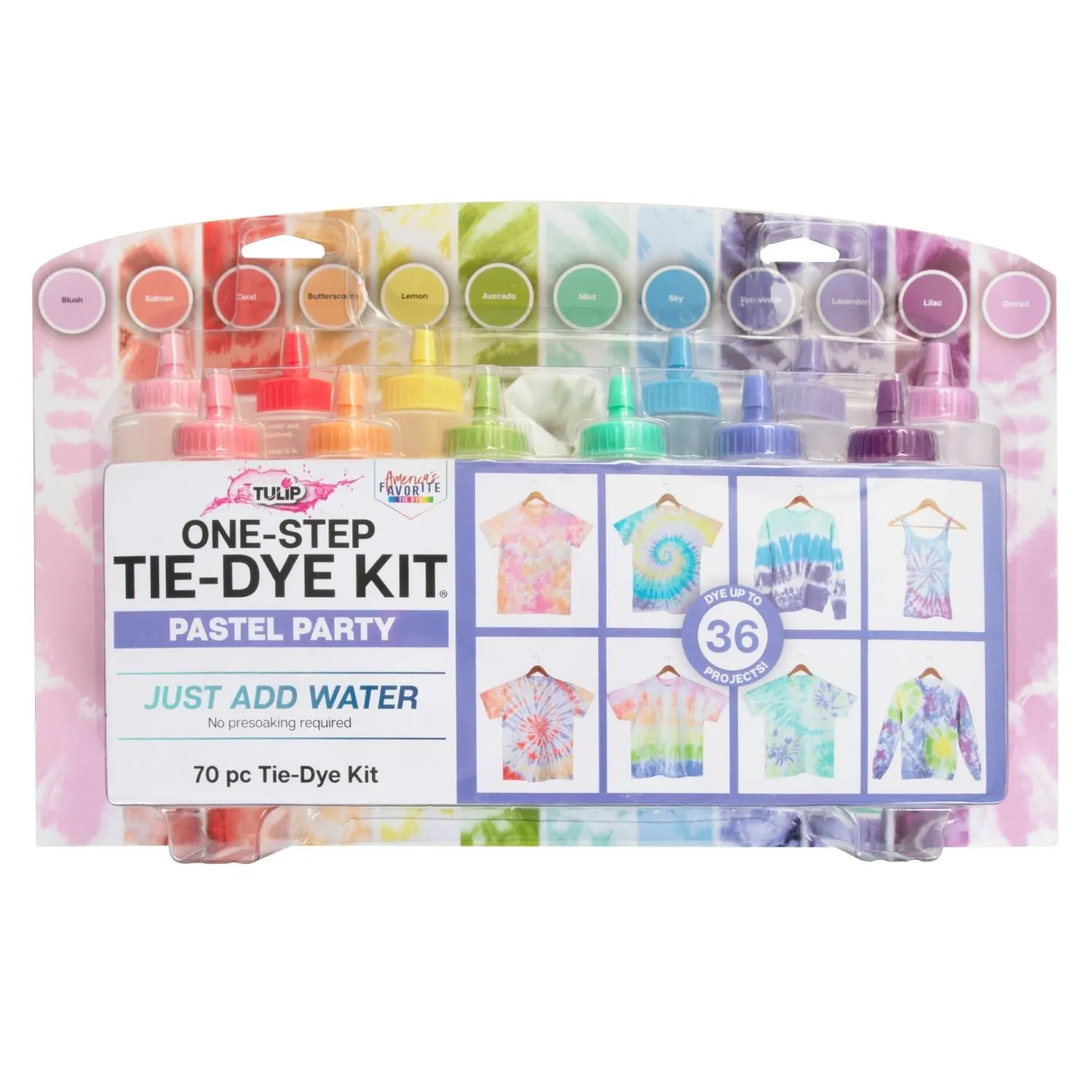 Tulip Pastel Party 12-Color Tie-Dye Kit