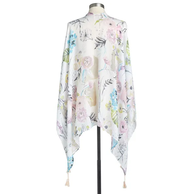 Watercolor Floral Kimono